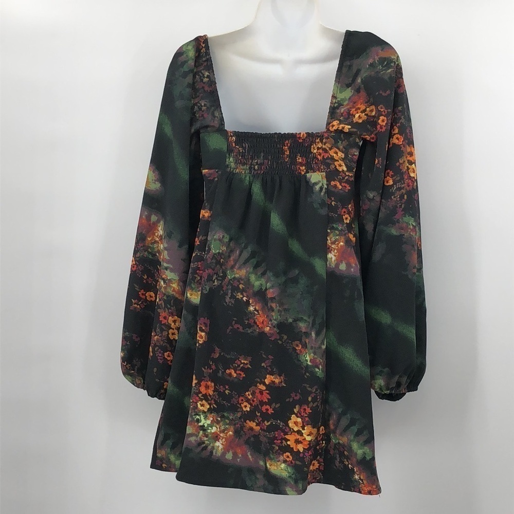 Urban Outfitters Puff Balloon Sleeve Dress Size XS Floral Print, Lined Regency - Picture 4 of 12